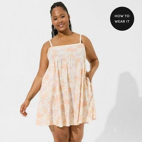 Torrid Mini Challis Sleeveless Sundress - Picture 1 of 5